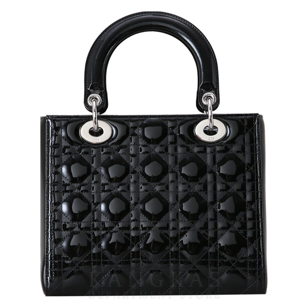 CHRISTIAN DIOR(USED)크리스찬디올 레이디디올 페이던트 미듐 블랙